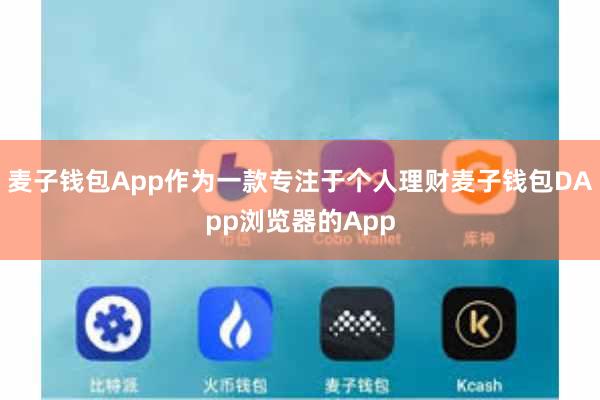 麦子钱包App作为一款专注于个人理财麦子钱包DApp浏览器的App