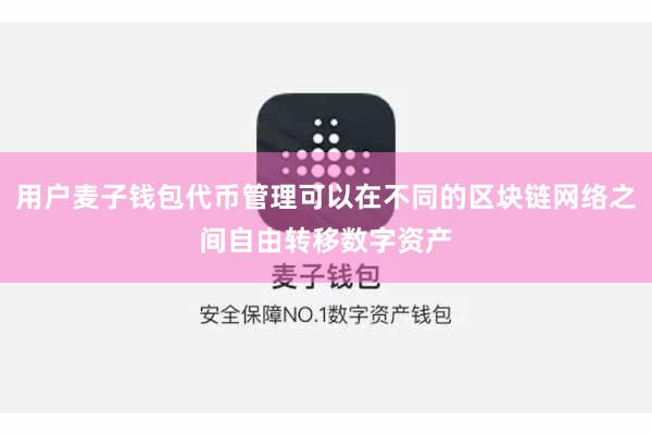 用户麦子钱包代币管理可以在不同的区块链网络之间自由转移数字资产