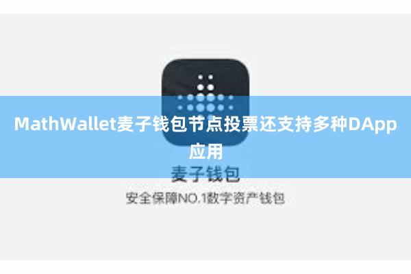 MathWallet麦子钱包节点投票还支持多种DApp应用